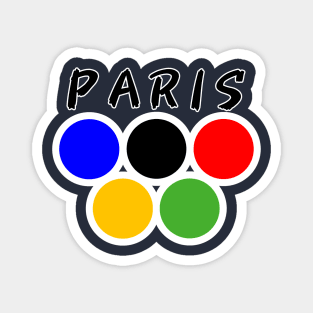 Paris rings Magnet