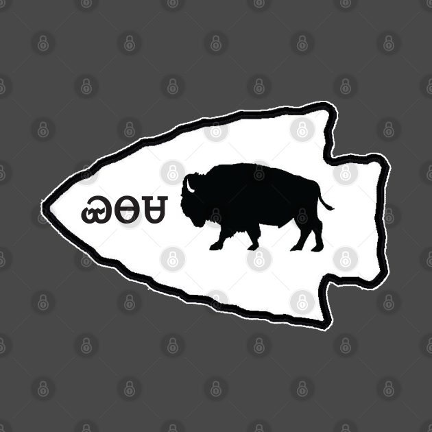 Cherokee Bison Arrowhead Buffalo TShirt TeePublic