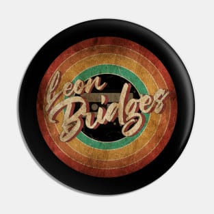 Leon Bridges Vintage Circle Art Pin