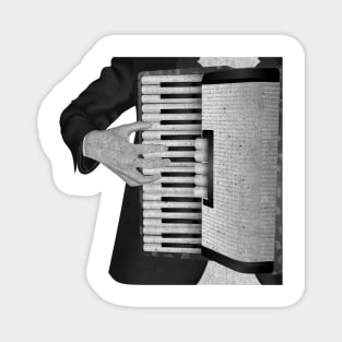 Accordion player Magnet