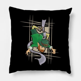 Saint Patricks Day Shirt Contortionist Aerial Silk Gnome Pillow