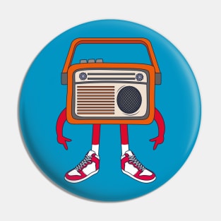 Retro Radio Pin