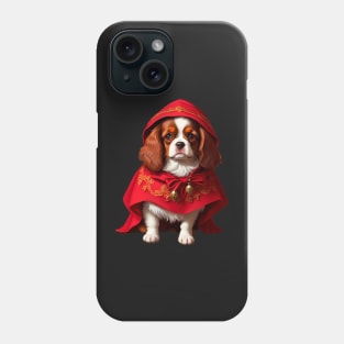 Elegant Shy Cocker Spaniel as Red Riding Hood Version 2 Phone Case