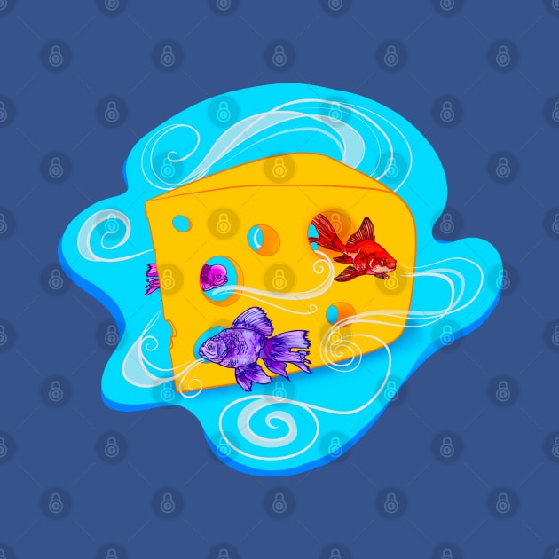 Swiss Cheese Goldfish Brain by ThistleCrow.art