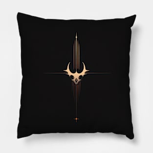 Minimalistic Geometric Illustration Pillow