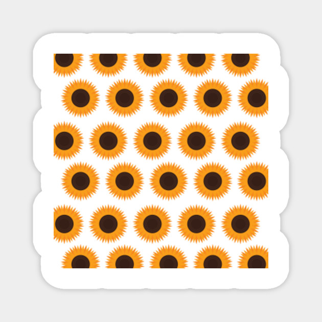White Sunflower Gift Ideas Cute Yellow Sunflowers Gifts Theme Design White Sunflower Magnet Teepublic Au