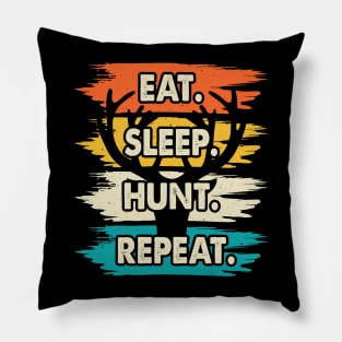 Eat Sleep Hunt Repeat T shirt For Women Pillow