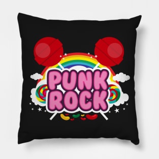 punk rock absurd logo Pillow