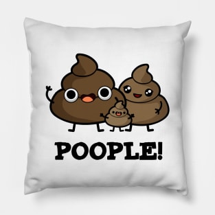 Poople Funny Poop Pun Pillow