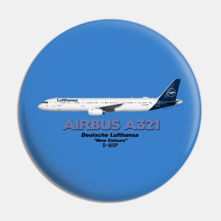 Airbus A321 - Deutsche Lufthansa "New Colours" Pin