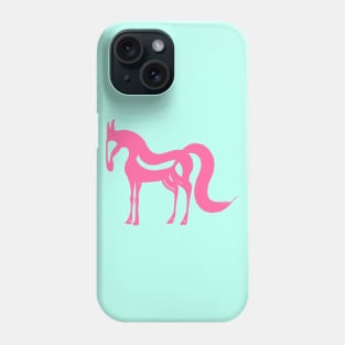 The Essence of a Horse (Mint and Hot Pink) Phone Case