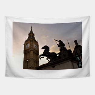 Big Ben Boadicea's Chariot Westminster London Tapestry