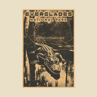 Everglades National Park Vintage Travel  Poster T-Shirt