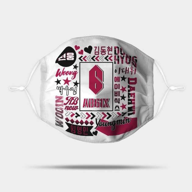 Ab6ix Collage Ab6ix Mask Teepublic Woong , donghyun , woojin, and daehwi. teepublic