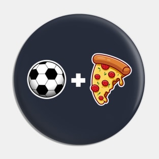 Football and Pizza lovers Pin