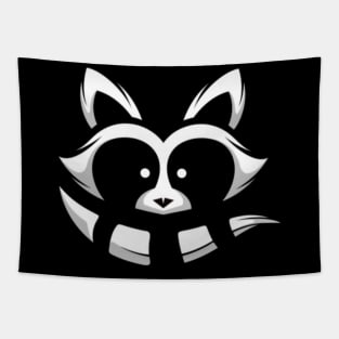 Minimalistic raccoon Tapestry