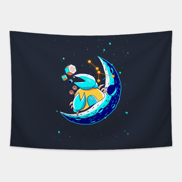 Zodiac Cancer Tapestry by hnggraphicdesign