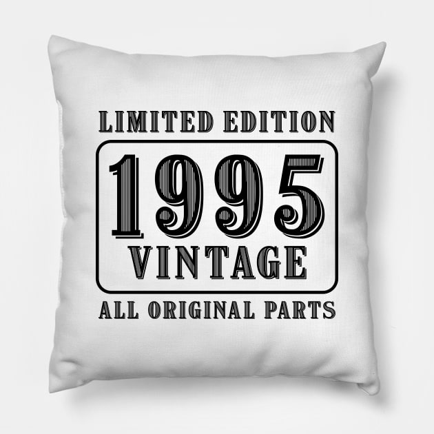 All original parts vintage 1995 limited edition birthday Pillow by colorsplash