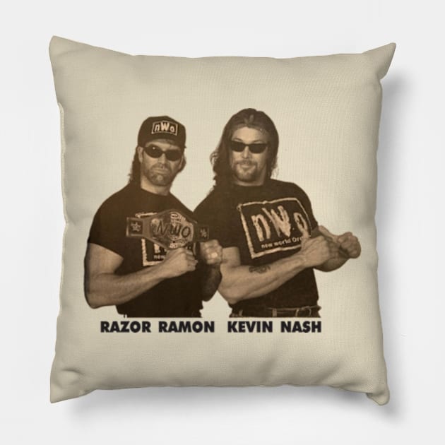 Kevin & Razor Ramon Pillow by CrazyRich Bimasakti1'no11