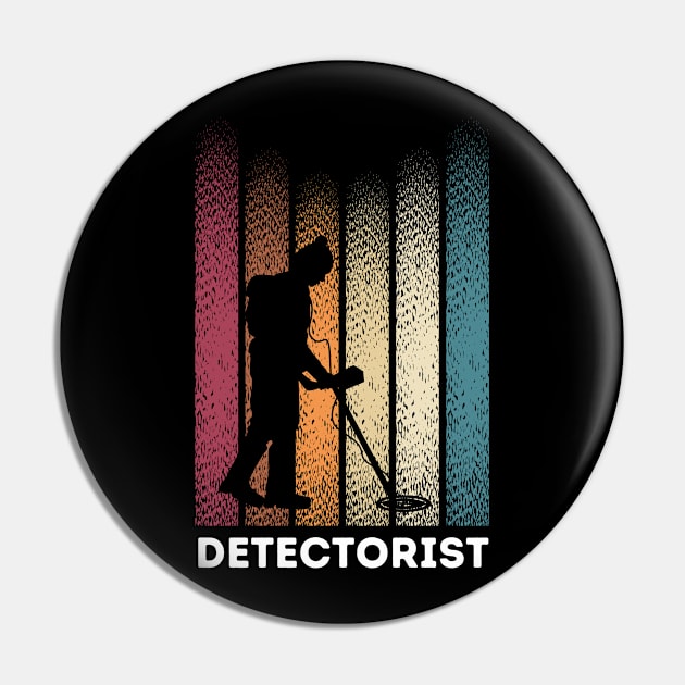 Detectorist Metal Detector Metal Detecting Gift Pin by amitsurti