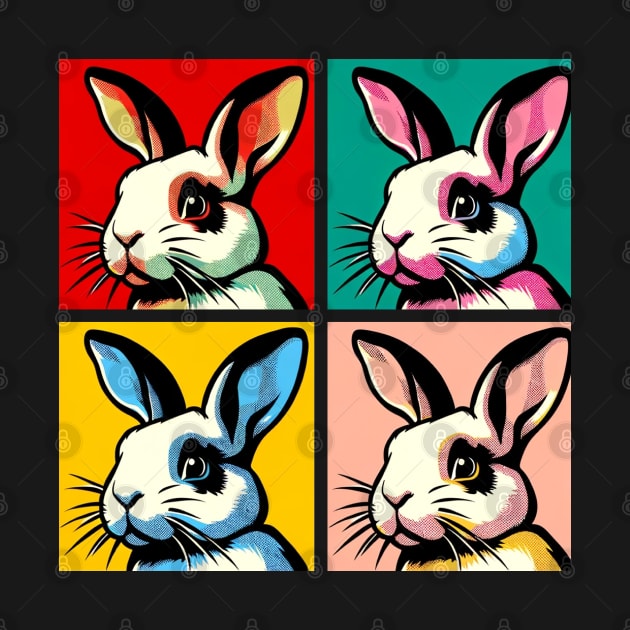Pop Rabbit Art - Cute Bunny by PawPopArt