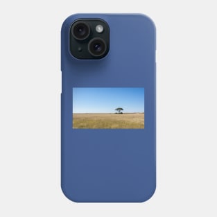 Tree on the plain. Phone Case