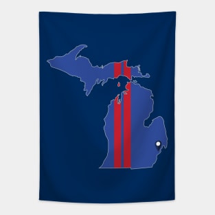 Detroit Basketball Tapestry