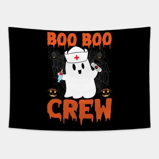 Ghost Nurse boo boo crew Halloween Tapestry