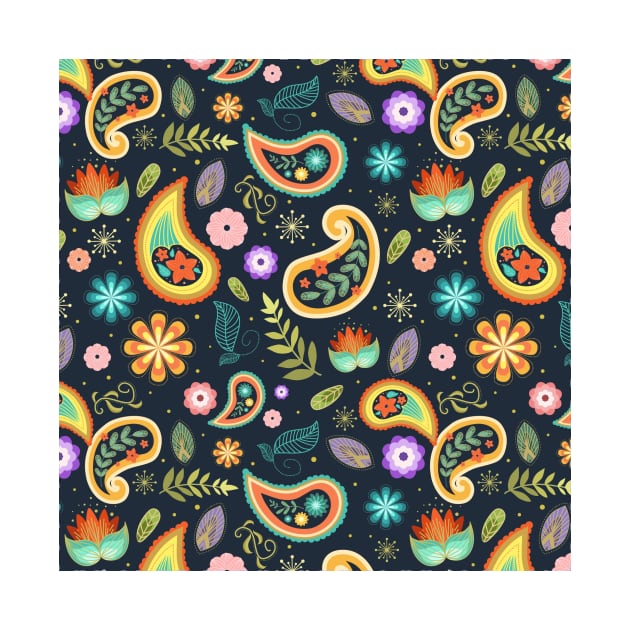 Colorful Paisley by colors