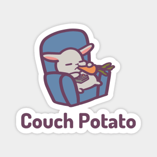 Couch Potato Cute Bunny Magnet