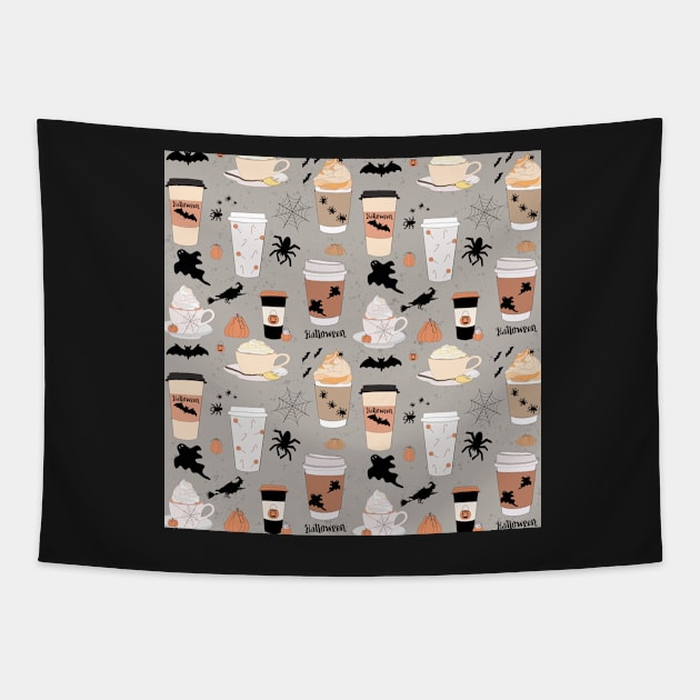 Halloween Coffee Tapestry by smoochugs