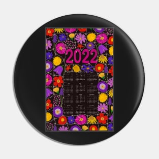 Calendar 2022 daisy chain entwined wildflowers Pin