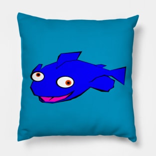 Blue fish Pillow