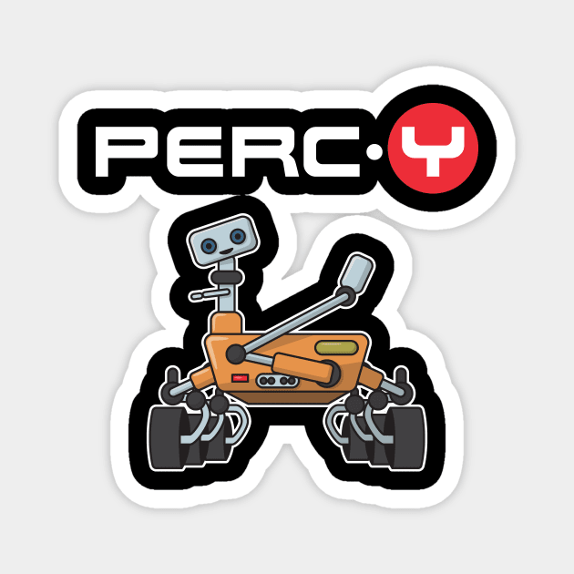 Perseverance Mars Rover Percy Cute Nasa Magnet by The Shirt Genie