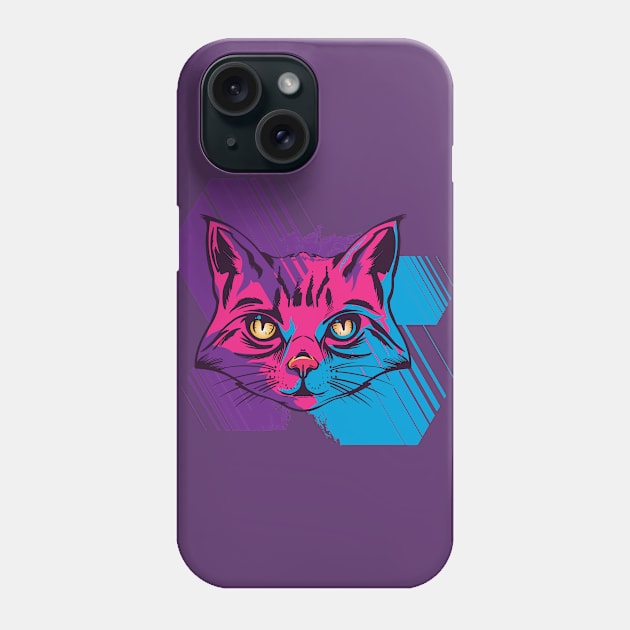 Tripple color cat Phone Case by COZILYbyIRMA