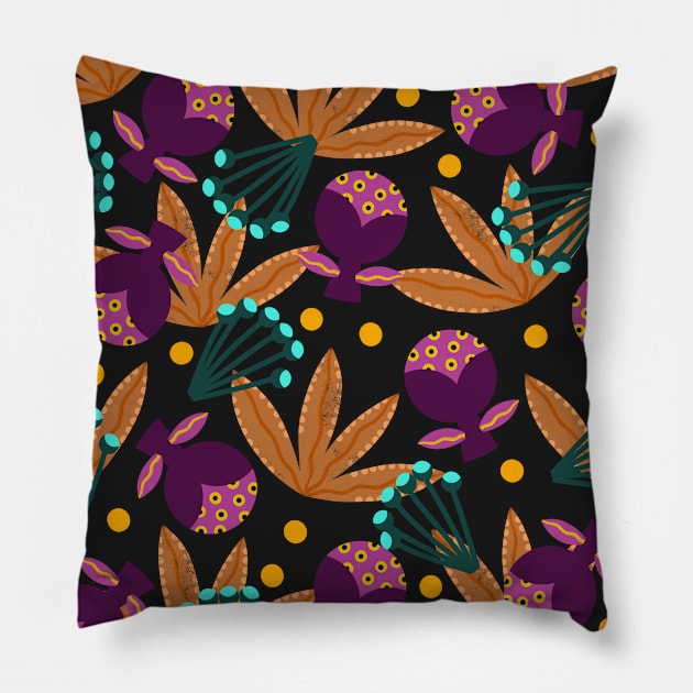 Warm botanicals Pillow by Pacesyte