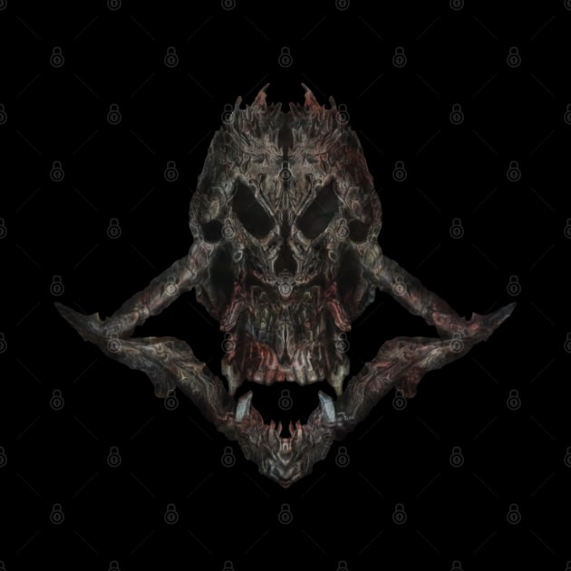 Devil Skull no.2 by KritwanBlue