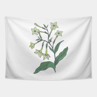 Jasmine tobacco floral pattern Tapestry