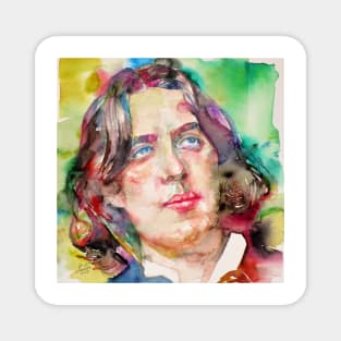 OSCAR WILDE watercolor portrait .14 Magnet