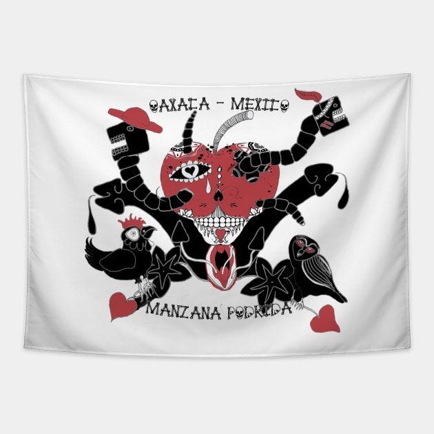 Manzana Podrida Logo! Tapestry by Eco Erotic