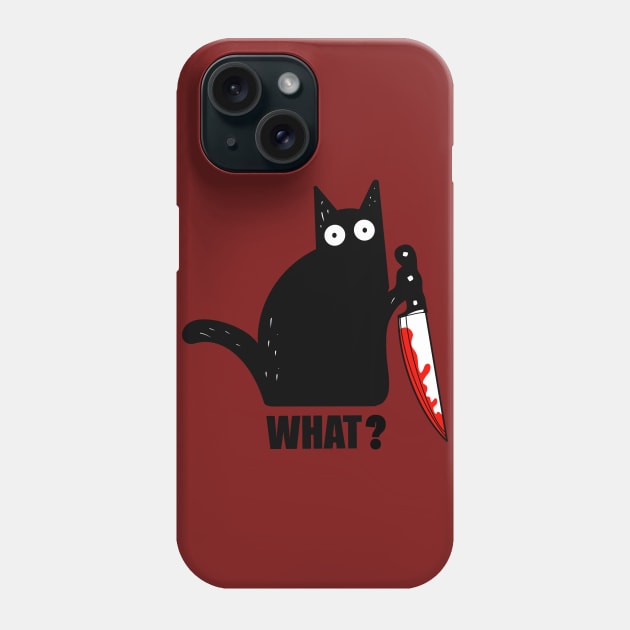 Spooky Lockdown Cat Phone Case by MotorManiac