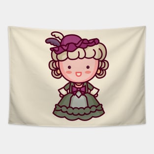 Kawaii Marie Antoinette Character Tapestry