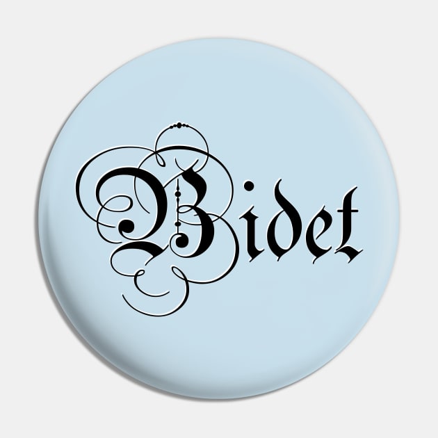 Bidet Pin by richardsimpsonart