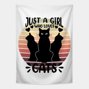 Just a girl who loves Cats 3 Tapestry