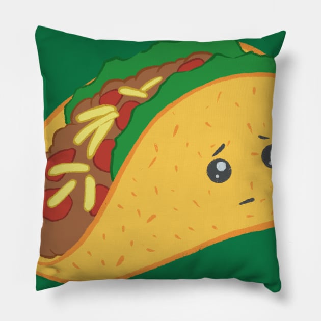 I Don't Wanna Taco 'Bout It Pillow by drixalvarez