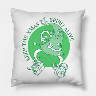 RETRO XMAS CARTOON | Keep the xmas spirit alive Pillow