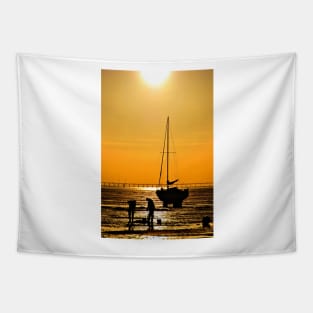 Thorpe Bay Sunset Southend on Sea Essex Tapestry