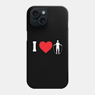 I Love Design for Rope Jumpers Man Phone Case