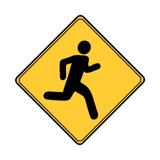 Road Sign - Runner by WarriorWoman