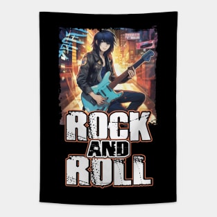 Rock Music Album Cover - Anime Shirt Tapestry